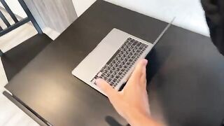 A hot teacher with glasses gets fucked hard and cum on her specs