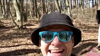 A day with Kleomodel ended with a group sex in the woods in this vlog