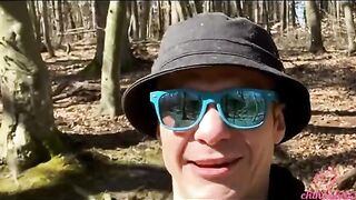 A day with Kleomodel ended with a group sex in the woods in this vlog