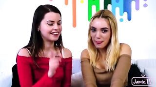 Two cute girls shared a big dick in an intense threesome with Nico Nice