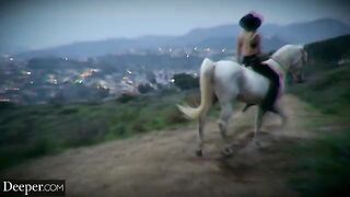 Kinky threesome with Cowgirl Kenna and Anna Claire, featuring intense interracial action