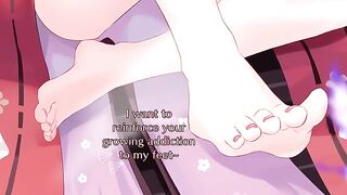 Yae Miko's 5-minute ejaculation guarantee with foot fetish twist