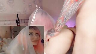 The bride cheats on her husband with his best friend in a steamy scene