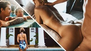 Short time in sea and surf sex with a couple