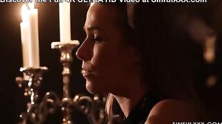 You can look, but you cannot touch. Sensual lesbian sex with passionate intensity
