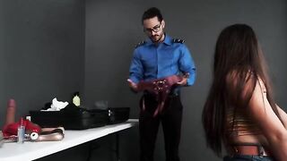 A naughty traveler got caught with toys by TSA agent Jolla