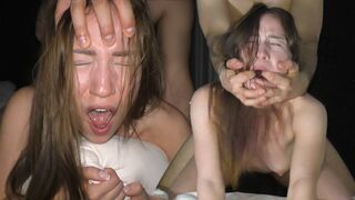 Petite teen college girl gets fucked hard and rough