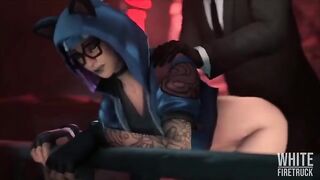 Lynx Fortnite girl gets her pussy railed in a 3D hentai video