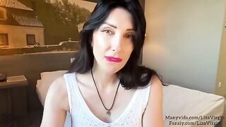 MILF gave a blowjob to her stepdaughter's boyfriend in POV
