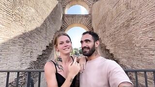Date night in Rome turns into a passionate session