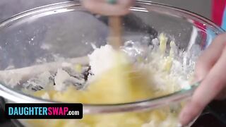 Jill Kassidy and Arya Fae are busy in the kitchen