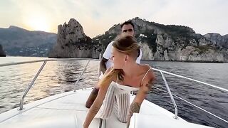 Date Night 08 - Fucking the captain on a boat tour to Capri while the crew watches