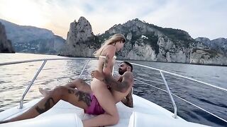 Date Night 08 - Fucking the captain on a boat tour to Capri while the crew watches