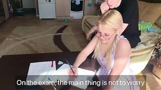 A shy student gets fucked by her math tutor in 4K