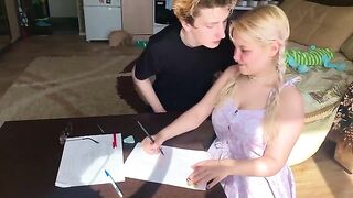 A shy student gets fucked by her math tutor in 4K