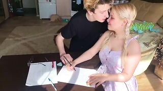 A shy student gets fucked by her math tutor in 4K