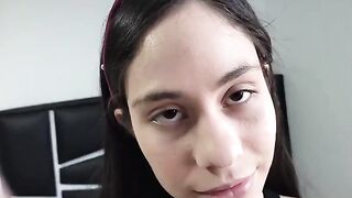 A perverted stepdaughter forced her stepdad to have rough sex with her