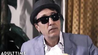 Inked MILF Anna Bell Peaks gets banged hard in public by horny grandpa