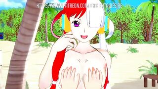 A dreamy time with Uta from One Piece, brought to life as hentai