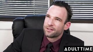 April Olsen gets her ass smashed by the boss in his office