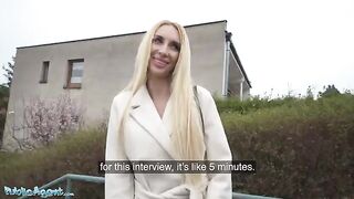 Public Agent picks up a tattooed blonde in the street