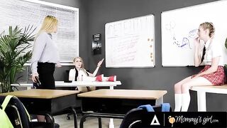 The teacher doesn't let naughty student Lily Larimar play around