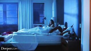 The Goddess Elena Koshka is having a fantastic threesome sex adventure with two guys