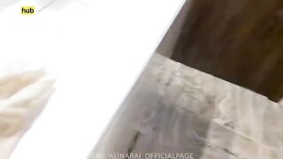 The young pervert watched his stepmom in the shower, feeling shocked