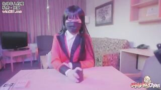 Yumeko Kakegurui lost a bet and had to drink cum without panties