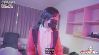 Yumeko Kakegurui lost a bet and had to drink cum without panties