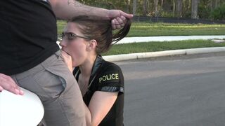 A female police officer has her way with me in this steamy scene