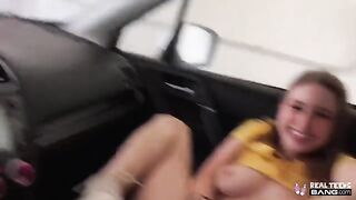 The hairy pussy of Laney Grey was drilled by a huge dick