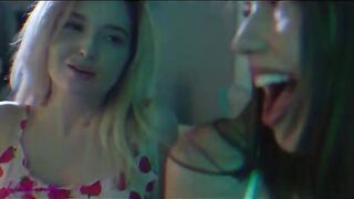 Madi Meadows and Lexi Lore in sensual lesbian action