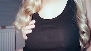 I love breast slapping and night sex, it’s the best! The finale is on my tits