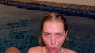 A California girl likes having sex and playing by the pool