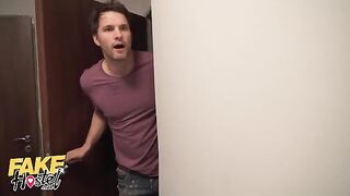 A girl is having an affair with a guy in a hostel when another stunning guest arrives