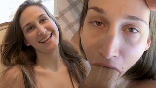 The girl next door Mystica turned into a slut when seeing James’ cock