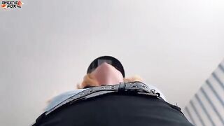 A surprise was arranged for the Sexy Girl in a police suit