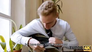 Instead of studying, the guy finished with the tutor