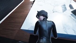 Catwoman Pov in the office is a 3D animated parody xxx video