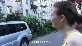 A cute girl met a porn model in the street and they got intimate