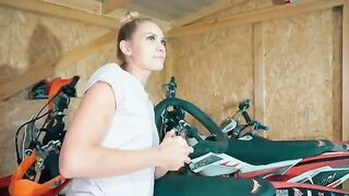 I repaired my motorcycle and fucked a hot babe after that