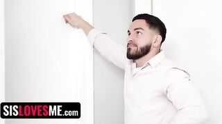 Clever stepsis Vivian Taylor makes her bro cum and get her preggo