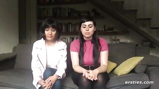 Two hot lesbian friends are not enough for each other and they use a strapon