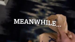 Thick porn star with blue hair begs the delivery guy to fuck her in a steamy Casting Curvy scene