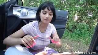 A street hooker is getting fucked for cash in this hot scene