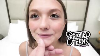 The freshest 18-year-old starlet gets fucked and shows her tongue in action