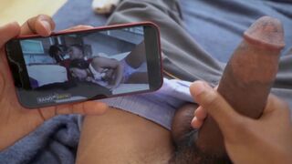 Lil D jacks off to his own video featuring Julz Gotti, a total meta-fuck
