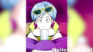 Hot Bulma compilation from Dragon Ball Super anime, now in hentai style