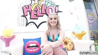 Petite nympho Chanel Camryn gets her pussy railed hard